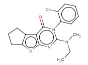 3-(2-CHLOROPHENYL)-2-(ETHYL(METHYL)AMINO)-6,7-DIHYDRO-3H-CYCLOPENTA[4,5]THIENO[2,3-D]PYRIMIDIN-4(5H)-ONE