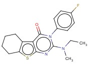 2-(ETHYL(METHYL)AMINO)-3-(4-FLUOROPHENYL)-5,6,7,8-TETRAHYDROBENZO[4,5]THIENO[2,3-D]PYRIMIDIN-4(3H)-ONE