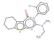 3-(2-CHLOROPHENYL)-2-(ETHYL(METHYL)AMINO)-5,6,7,8-TETRAHYDROBENZO[4,5]THIENO[2,3-D]PYRIMIDIN-4(3H)-ONE
