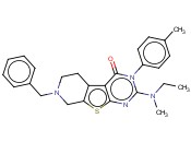 7-BENZYL-2-(ETHYL(METHYL)AMINO)-3-(P-TOLYL)-5,6,7,8-TETRAHYDROPYRIDO[4',3':4,5]THIENO[2,3-D]PYRIMIDIN-4(3H)-ONE