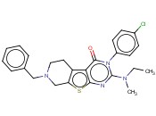 7-BENZYL-3-(4-CHLOROPHENYL)-2-(ETHYL(METHYL)AMINO)-5,6,7,8-TETRAHYDROPYRIDO[4',3':4,5]THIENO[2,3-D]PYRIMIDIN-4(3H)-ONE