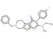 7-BENZYL-2-(ETHYL(METHYL)AMINO)-3-(4-FLUOROPHENYL)-5,6,7,8-TETRAHYDROPYRIDO[4',3':4,5]THIENO[2,3-D]PYRIMIDIN-4(3H)-ONE