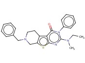 7-BENZYL-2-(ETHYL(METHYL)AMINO)-3-PHENYL-5,6,7,8-TETRAHYDROPYRIDO[4',3':4,5]THIENO[2,3-D]PYRIMIDIN-4(3H)-ONE
