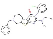 7-BENZYL-3-(2-CHLOROPHENYL)-2-(ETHYL(METHYL)AMINO)-5,6,7,8-TETRAHYDROPYRIDO[4',3':4,5]THIENO[2,3-D]PYRIMIDIN-4(3H)-ONE