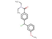 RAC 4-(3'-METHOXY-ALPHA-CHLOROBENZYL)-N,N-DIETHYLBENZAMIDE