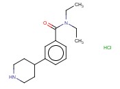 BENZAMIDE, N,N-DIETHYL-3-(4-PIPERIDINYL)-, HYDROCHLORIDE (1:1)
