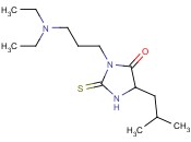 HYDANTOIN, 3-(3-(DIETHYLAMINO)PROPYL)-5-ISOBUTYL-2-THIO-