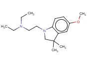 1-(N,N-DIETHYLAMINO-ETHYL)-3,3-DIMETHYL-5-METHOXY-INDOLINE