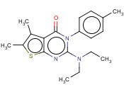 2-(DIETHYLAMINO)-5,6-DIMETHYL-3-P-TOLYLTHIENO[2,3-D]PYRIMIDIN-4(3H)-ONE
