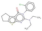 3-(2-CHLOROPHENYL)-2-(DIETHYLAMINO)-6,7-DIHYDRO-3H-CYCLOPENTA[4,5]THIENO[2,3-D]PYRIMIDIN-4(5H)-ONE
