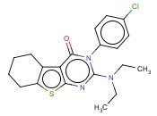 3-(4-CHLOROPHENYL)-2-(DIETHYLAMINO)-5,6,7,8-TETRAHYDROBENZO[4,5]THIENO[2,3-D]PYRIMIDIN-4(3H)-ONE