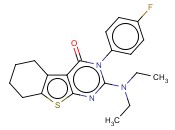 2-(DIETHYLAMINO)-3-(4-FLUOROPHENYL)-5,6,7,8-TETRAHYDROBENZO[4,5]THIENO[2,3-D]PYRIMIDIN-4(3H)-ONE