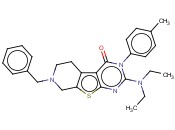7-BENZYL-2-(DIETHYLAMINO)-3-(P-TOLYL)-5,6,7,8-TETRAHYDROPYRIDO[4',3':4,5]THIENO[2,3-D]PYRIMIDIN-4(3H)-ONE