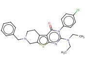 7-BENZYL-3-(4-CHLOROPHENYL)-2-(DIETHYLAMINO)-5,6,7,8-TETRAHYDROPYRIDO[4',3':4,5]THIENO[2,3-D]PYRIMIDIN-4(3H)-ONE
