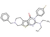 7-BENZYL-2-(DIETHYLAMINO)-3-(4-FLUOROPHENYL)-5,6,7,8-TETRAHYDROPYRIDO[4',3':4,5]THIENO[2,3-D]PYRIMIDIN-4(3H)-ONE
