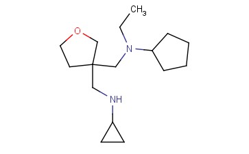 N-((3-[(CYCLOPROPYLAMINO)METHYL]OXOLAN-3-YL)METHYL)-N-ETHYLCYCLOPENTANAMINE