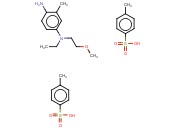 N(4-<span class='lighter'>乙基</span>-N-2-<span class='lighter'>甲</span>氧基<span class='lighter'>乙基</span>)-2-甲基-<span class='lighter'>对</span><span class='lighter'>苯</span>二胺-双(<span class='lighter'>对</span>-甲基<span class='lighter'>苯</span>磺酸)盐