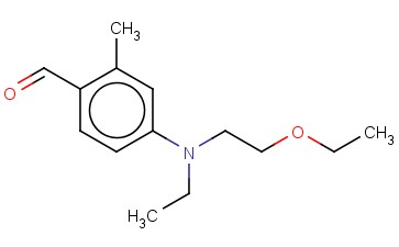 N-乙基-N-<span class='lighter'>乙</span><span class='lighter'>氧基</span>乙基-4-氨基-2-甲基<span class='lighter'>苯</span><span class='lighter'>甲醛</span>