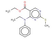 ETHYL 4-(N-ETHYLANILINO)-2-METHYLSULFANYLPYRIMIDINE-5-CARBOXYLATE