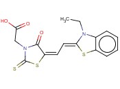 [5-[2-(3-乙基-3H-<span class='lighter'>苯</span><span class='lighter'>并</span><span class='lighter'>噻唑</span>-2-亚基)乙亚基]-4-氧代-2-硫酮<span class='lighter'>噻唑</span>烷-3-基]<span class='lighter'>乙酸</span>