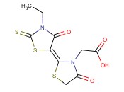 2-(3-ETHYL-4-OXO-2-THIOXO-5-THIAZOLIDINYLIDENE)-4-OXO-3-THIAZOLIDINEACETIC ACID