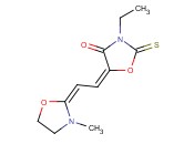 3-乙基-5-[2-(3-<span class='lighter'>甲基</span><span class='lighter'>恶</span><span class='lighter'>唑</span>烷-2-亚基)<span class='lighter'>乙</span>亚基]-2-硫酮<span class='lighter'>恶</span><span class='lighter'>唑</span>烷-4-酮