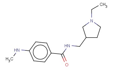 N-[(1-ETHYLPYRROLIDIN-3-YL)METHYL]-4-(METHYLAMINO)BENZAMIDE