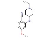 2-[(1-ETHYLPIPERIDIN-4-YL)AMINO]-<span class='lighter'>4-METHOXYBENZONITRILE</span>