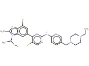 2-PYRIMIDINAMINE, N-[5-[(4-ETHYL-1-PIPERAZINYL)METHYL]-2-PYRIDINYL]-5-FLUORO-4-[4-FLUORO-2-METHYL-1-(1-METHYLETHYL)-1H-BENZIMIDAZOL-6-YL]-
