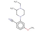 2-(4-ETHYL-3-METHYLPIPERAZIN-1-YL)-<span class='lighter'>4-METHOXYBENZONITRILE</span>