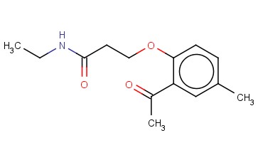 3-(2-ACETYL-4-METHYLPHENOXY)-N-ETHYLPROPANAMIDE