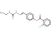 4-(2-((ETHYLAMINO)CARBOTHIOYL)CARBOHYDRAZONOYL)PHENYL <span class='lighter'>2-CHLOROBENZOATE</span>