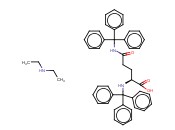 NALPHA,DELTA-DITRITYL-L-<span class='lighter'>GLUTAMINE</span> DIETHYLAMMONIUM SALT