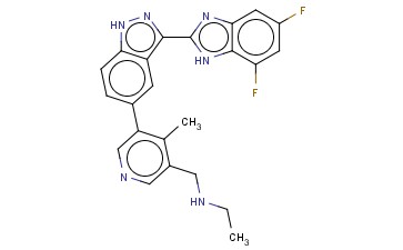 5-[3-(5,7-DIFLUORO-1H-BENZIMIDAZOL-2-YL)-1H-INDAZOL-5-YL]-N-ETHYL-4-METHYL-3-PYRIDINEMETHANAMINE