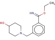 苯甲亚胺<span class='lighter'>酸</span>,3-[(4-羟基-1-<span class='lighter'>哌啶</span>基)甲基]-,乙基酯