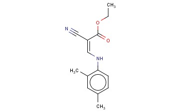 ETHYL 3-((2,4-DIMETHYLPHENYL)AMINO)-2-NITRILOPROP-2-ENOATE