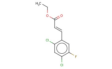 2,4-DICHLORO-5-<span class='lighter'>FLUOROCINNAMIC</span> ACID ETHYL ESTER