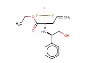 4-PENTENOIC ACID, 2-[[(1R)-2-HYDROXY-1-PHENYLETHYL]AMINO]-2-(TRIFLUOROMETHYL)-, ETHYL ESTER, (2R)-