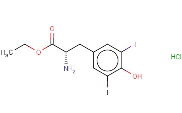 3,5-二碘-<span class='lighter'>L-</span>酪<span class='lighter'>氨酸</span><span class='lighter'>乙</span><span class='lighter'>酯</span><span class='lighter'>盐酸盐</span>