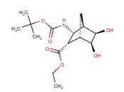 ETHYL (1S*,2S*,3R*,4R*,5R*,6S*)-3-([(TERT-BUTOXY)CARBONYL]AMINO)-5,6-DIHYDROXYBICYCLO[2.2.1]HEPTANE-2-CARBOXYLATE
