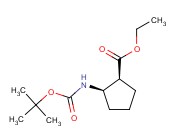 ETHYL (1S,2R)-2-(<span class='lighter'>BOC-AMINO</span>)CYCLOPENTANECARBOXYLATE
