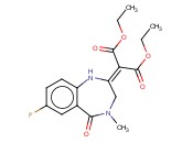 PROPANEDIOIC ACID, 2-(7-FLUORO-1,3,4,5-TETRAHYDRO-4-METHYL-5-OXO-2H-1,4-BENZODIAZEPIN-2-YLIDENE)-, 1,3-DIETHYL ESTER