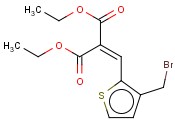 2-((3-(<span class='lighter'>溴</span>甲基)噻吩-2-基)亚甲基)丙二酸二<span class='lighter'>乙</span><span class='lighter'>酯</span>
