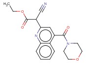 乙基α-氰<span class='lighter'>基</span>-4-(4-<span class='lighter'>吗</span><span class='lighter'>啉</span><span class='lighter'>基</span>羰基)-2-喹啉乙酸酯