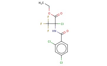 ETHYL 2-CHLORO-2-[(2,4-DICHLOROBENZOYL)AMINO]-3,3,3-TRIFLUOROPROPANOATE