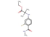 ETHYL 2-(3-FLUORO-4-(METHYLCARBAMOYL)PHENYLAMINO)-2-METHYLPROPANOATE