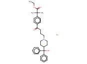 4-{4-[4-(羟基二苯甲基)-1-<span class='lighter'>哌啶</span>基]-1-氧代<span class='lighter'>丁基</span>}-alpha,alpha-二甲基苯乙酸乙酯<span class='lighter'>盐酸盐</span>