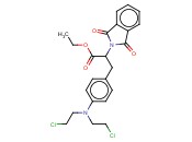 ETHYL 3-(4-(BIS(2-CHLOROETHYL)AMINO)PHENYL)-2-(1,3-DIOXOISOINDOLIN-2-YL)PROPANOATE