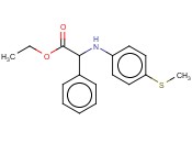 N-(4-(METHYLTHIO)PHENYL)-2-<span class='lighter'>PHENYLGLYCINE</span> ETHYL ESTER