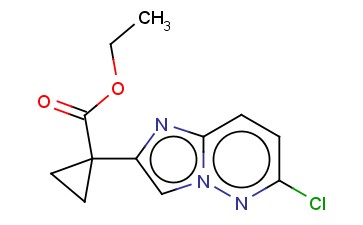 1-(6-CHLORO-IMIDAZO[1,2-B]PYRIDAZIN-2-YL)-CYCLOPROPANECARBOXYLIC ACID ETHYL ESTER